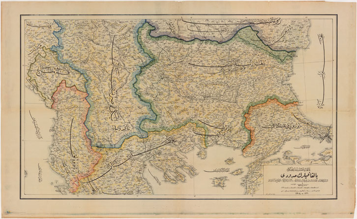 バルカン戦争後のバルカン地図