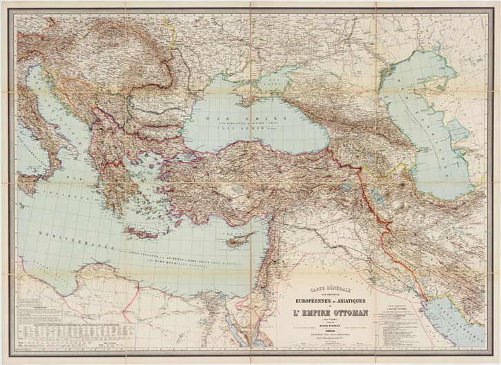 キーペルト（父）作製オスマン帝国地図