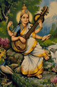 Hindu Goddess Sarasvati