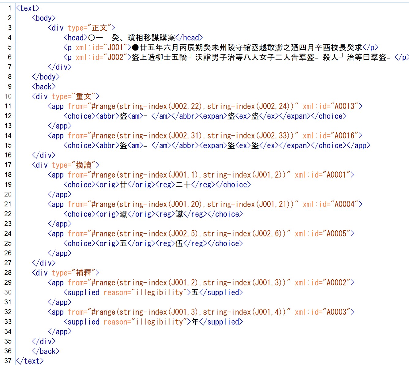 始終両点縛り方式によって実現される階層構造のイメージ