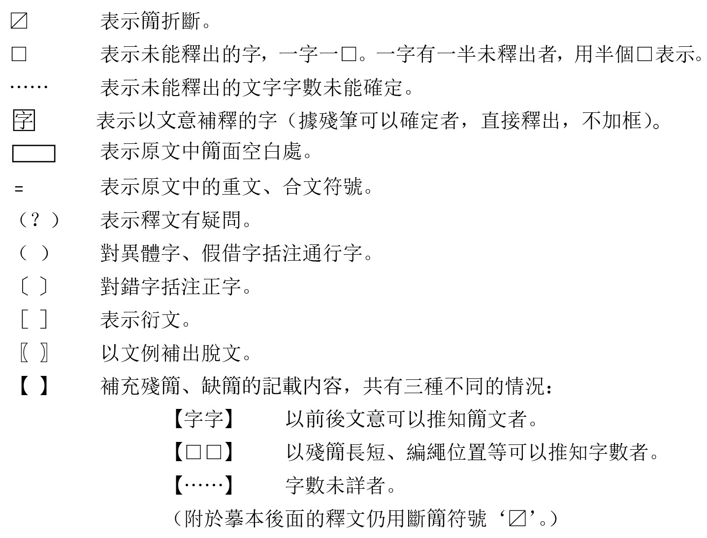 Legend of a traditional markup language